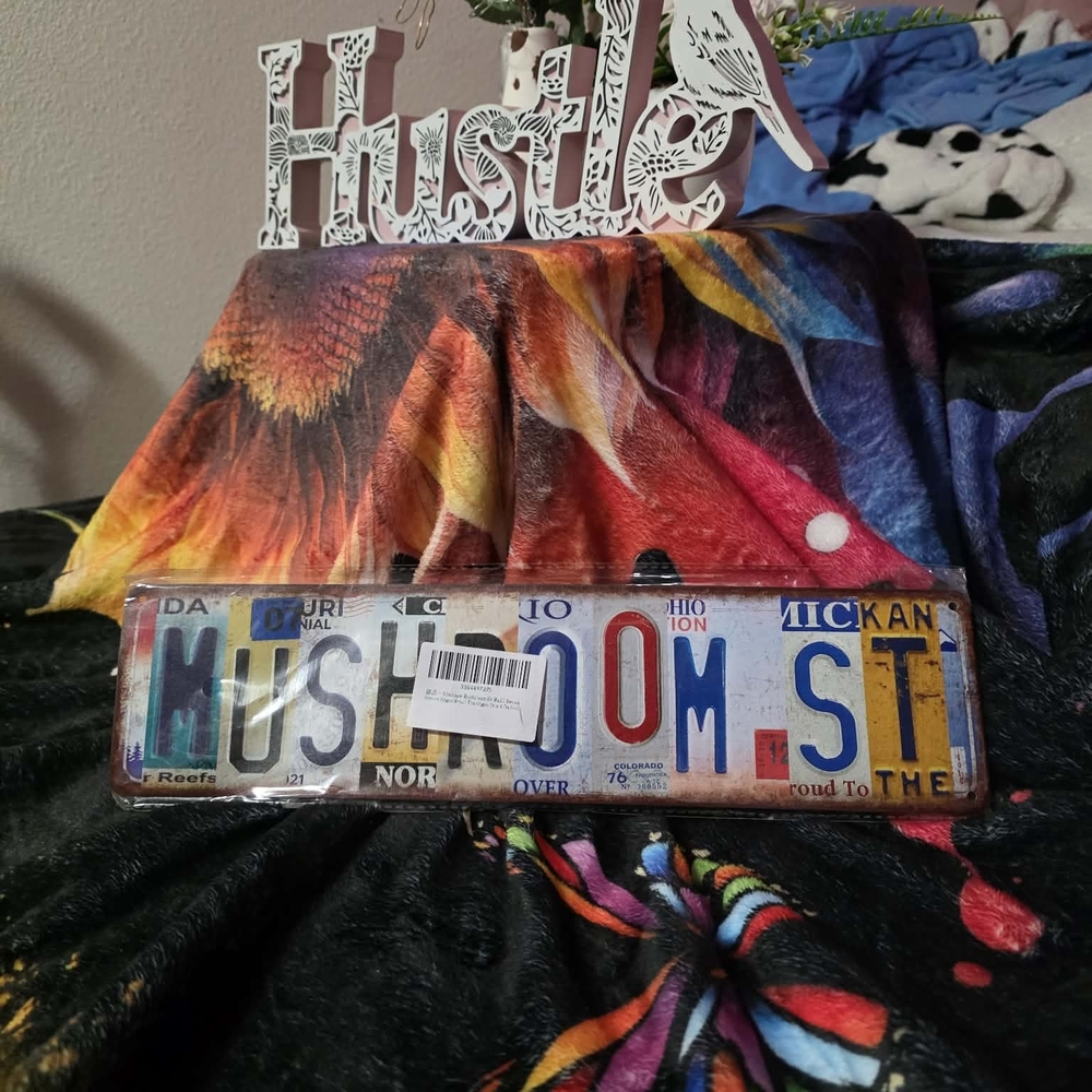Colorful License Plate Wall Art - Picture 1 of 2
